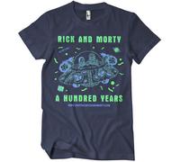 Rick And Morty A Hundred Years T-Shirt Navy