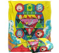 Rick And Morty Abstract Blanket Multicoloured (One Size)