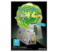 Rick and Morty Adventures Tech Stickers, Set of 30 Stickers for Laptops, Mobile Phones and Tablets - Official Merchandise
