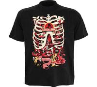 RICK AND MORTY - ANATOMY PARK - Front Print T-Shirt Black