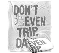 RICK AND MORTY Blanket, 152 x 127 cm The Don't Even Trip Silky Touch Super Soft Throw Blanket
