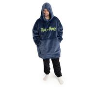 Rick And Morty Blanket Hoodie (Mens Black)