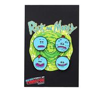 Rick and Morty Collector's Enamel Pins, Meeseeks, 4 Pack