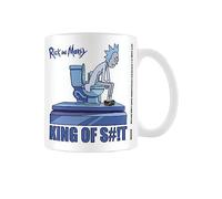 Rick And Morty King Of Shit Mug (One Size) (White/Blue)