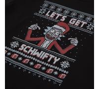 Rick and Morty Lets Get Schwifty Men's Christmas T-Shirt - Black - 3XL