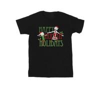 RICK AND MORTY Men's Happy Human Holidays T-Shirt Black Small