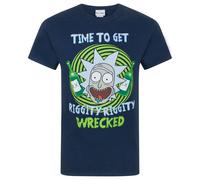 Rick And Morty Mens Riggity Riggity Wrecked T-Shirt NS4407
