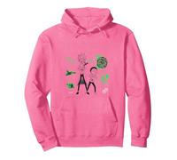 Rick and Morty Merch Galactic Adventure Portal Pullover Hoodie, Adult Unisex, Bright Pink, Medium