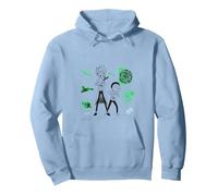 Rick and Morty Merch Galactic Adventure Portal Pullover Hoodie, Adult Unisex, Dusty Blue, Large