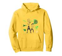 Rick and Morty Merch Galactic Adventure Portal Pullover Hoodie, Adult Unisex, Lemon Yellow, Medium