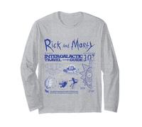 Rick and Morty Merch Intergalactic Travel Guide Long Sleeve T-Shirt