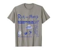 Rick and Morty Merch Intergalactic Travel Guide T-Shirt