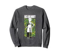 Rick And Morty Merch Rick And Morty Sweatshirt, Adult Unisex, Dark Heather Grey, Medium