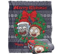 Rick And Morty Merry Rickmas Christmas Blanket