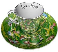 RICK AND MORTY MIRROR MUG AND PLATE SPECIAL EDITION GIFT SET
