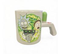 Rick and Morty Official 3D Portal Gun Mug 350ml Ceramic Coffee Cup - Rick Sanchez & Morty Smith Green Portal Design - Adult Swim Novelty Collectible Gift