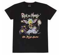 Rick and Morty Oh It Gets Darker T-Shirt Funny Quote Fan Casual Gift Apparel Tee