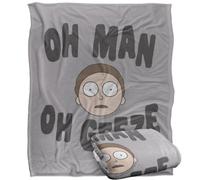 Rick And Morty Oh Man Oh Geeze Blanket Multicoloured (One Size)