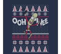 Rick and Morty Ooh Wee Women's Christmas T-Shirt - Navy - XXL