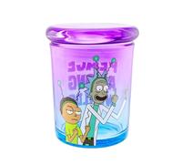 Rick and Morty Peace Among Worlds 6 Ounce Glass Jar with Lid