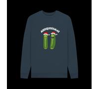 Rick and Morty Pickle Rick Christmas Unisex Sweatshirt Colour: Navy Blue Rick & Morty Navy 2XL