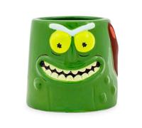 Rick and Morty Pickle Rick Sculpted Ceramic Mini Shot Glass | Holds 2 Ounces
