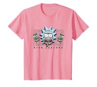 Rick and Morty Pixel Rick T-Shirt, Youth, Pink, 4T