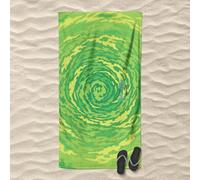 Rick and Morty Portal All Over Pattern Beach Towel