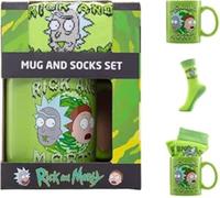 Pyramid International RICK AND MORTY MUG & SOCK SET - Fun Rick and Morty Design, Includes Matching Cozy Socks, Durable and Microwave Safe, Awesome Choice for Binge-Watching Sessions