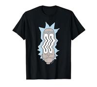 Rick and Morty Rick Waves T-Shirt, Men, Black, 4X-Large