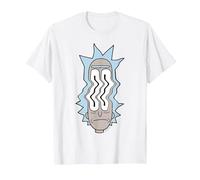 Rick and Morty Rick Waves T-Shirt, Men, White, Small
