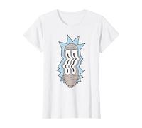 Rick and Morty Rick Waves T-Shirt, Women, White, XX-Large