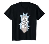 Rick and Morty Rick Waves T-Shirt, Youth, Black, Large