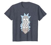 Rick and Morty Rick Waves T-Shirt, Youth, Heather Blue, 4T
