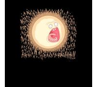 Rick and Morty Screaming Sun Women's T-Shirt - Black - M