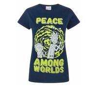 Rick And Morty Short Sleeved T-Shirt | Womens Blue | Official Merch