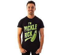 RICK AND MORTY T Shirt Mens | Pickle Rick Black Top | Short Sleeve Cotton Tee