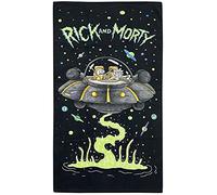 Rick and Morty" UFO Towel, Cotton, Multi-Colour, 70 x 0.5 x 140 cm