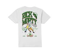 Rick and Morty Varsity Unisex T-Shirt - White - 5XL