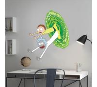 Rick and Morty Wall Sticker - Reaching Out of Portal Wall Decal Art (60cm Height x 50cm Width)