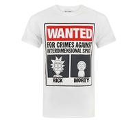 Rick And Morty White Short Sleeved T-Shirt Mens