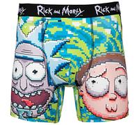 Rick and Morty with Portal Pixelated Boxer Briefs (as8, alpha, m, regular, regular) Multicolor