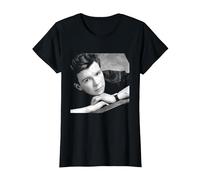 Rick Astley Never Gonna Give You Up Pop Star by Simon Fowler T-Shirt, Women, Black, Medium