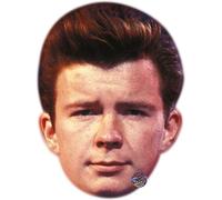 Rick Astley (Young) Celebrity Mask, Flat Card Face, Fancy Dress Mask
