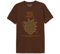 Rick Et Morty Men's Merimodts165 T-Shirt, Brown Melange, L