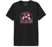 Rick et Morty Men's Uxrimodts002 T-Shirt, Black, XS