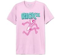 Rick et Morty Men's Uxrimodts003 T-Shirt, Pink, L