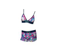 Rick & Morty 865804-medium Rick & Morty Hyper Colors Triangle Bra & Boy Short Panty Set - Medium