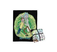 Rick & Morty Cartoon Characters Fluffy Blanket Rick & Morty Multicolor