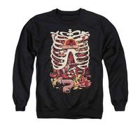 Rick & Morty Men's Anatomy Park Sweatshirt in Black | Size: XL Rick & Morty Black XL